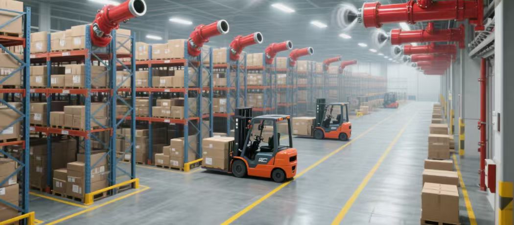 上海工開閥門解析自動消防炮噴水滅火系統在倉庫廠房大空間的設計要點